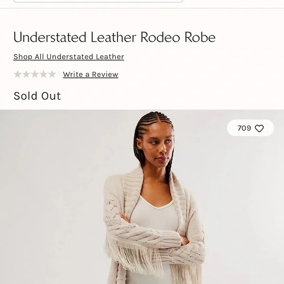 Understated Leather Rodeo Robe - Picture 4 of 4